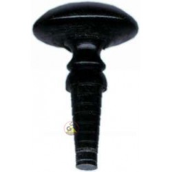 Rosette aus schwarzem Horn