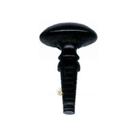 Rosette aus schwarzem Horn