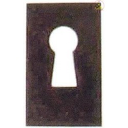 Rosette aus schwarzem Horn