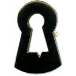 Rosette aus schwarzem Horn