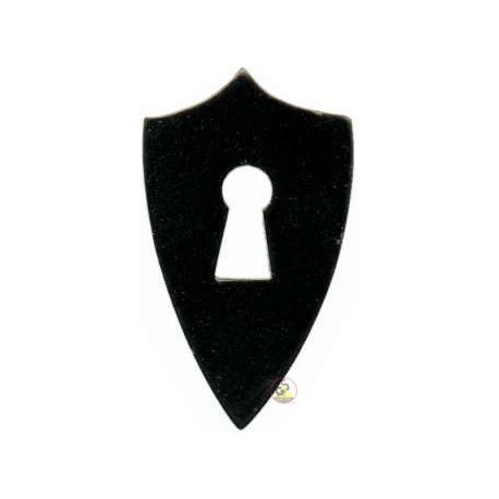 Rosette aus schwarzem Horn