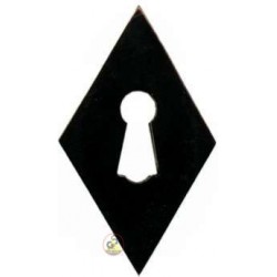 Rosette aus schwarzem Horn