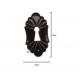 Rosette aus schwarzem Horn