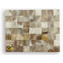 Мозаика плитка - белый мрамор - Крупный рогатый скот Рога