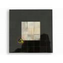 Mosaic tile - White Marble Combine With Black Color - Cattle Horn
