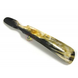 Shoehorn Crafted From Cattle Horn With Flat Cut Handle