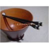 Chopsticks made hand from ebony, point head mother-of pearl + bone