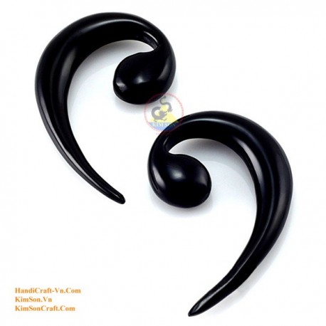 水牛の角から手作りオーガニック ピアス