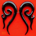Organische Ohrringe handgefertigt aus Büffelhorn