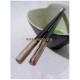 2cm x 5cm x 1cm - Chopsticks holder - Handmade from cattle white horn - Trapeziumshape shape