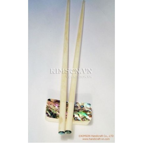 2cm x 5cm x 1cm - Chopsticks holder - Handmade from cattle white horn - Trapeziumshape shape