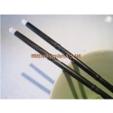 黒檀 + 竹から手作りの箸セクション スタイル + ヘッド パール