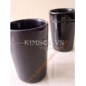 Cup large in buffalo black horn