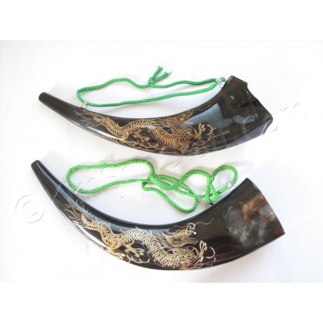 Pulver-Horn aus vietnamesischen schwarz Wasserbüffel horn