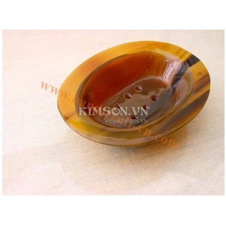 Мыльница 2 шт в светлые рога буйвола.