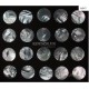 One piece genuine white mother of pearl cabochon jewelry elements, jewelry part