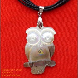OWL Handmade природных Shell ожерелье