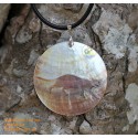 Exquisite handgemachte natürliche Shell Anhänger Halskette