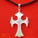 CROSS Handmade Mother of Pearl Pendant Necklace