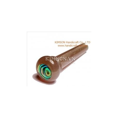 Мост контактный белый мрамор Рог инкрустация Abalone Dot Зеленый 6 шт