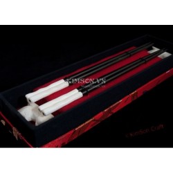 Chopstick combo 2: Ebony Wood + Mother Of pearl + Red Box