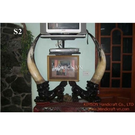 Полный пара Ужин Буффало Хорн для черного пороха держатель