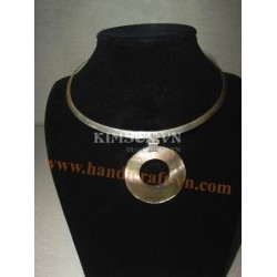 Exquisite Handmade Organic Horn & Silver Pendant Necklace