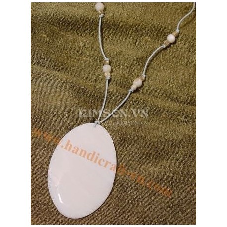 Exquisite Handmade Organic Horn & Silver Pendant Necklace