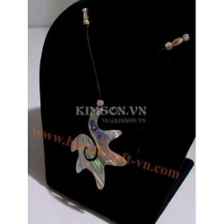 Pendant "flower" petrol mother of pearl