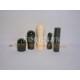 Combo Napkin: 6 Dragon-fly napkin marble cow horn with Brocade box