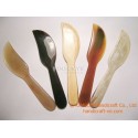 Combo Napkin: 6 Dragon-fly napkin marble cow horn with Brocade box
