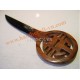 The letter opener in rosewood and black water buffalo black horn