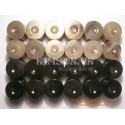Backgammon-Schach-Sets hergestellt aus Wasser Büffelhorn schwarz / weiß