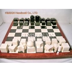 4" Modern Chess and chess board modern style