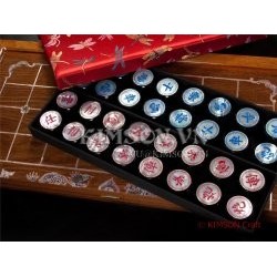 Большой Китайский шахматы (Xiangqi) Гравировка текстуры на AAA перламутр качества + Игровой Доске