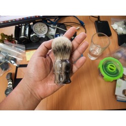 Horn shaving brush - Marble color - Unique color - Stock items.