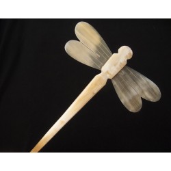 Dragonfly Organic Horn Hair Stick