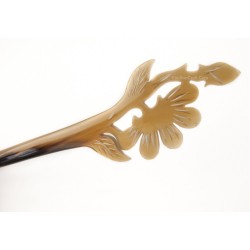Flower Organic Horn Hair Stick 