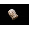 Shaving brush - Code 163 - White & brown color
