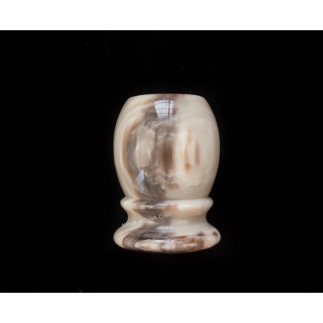 Shaving brush - Code 084 - White & brown color