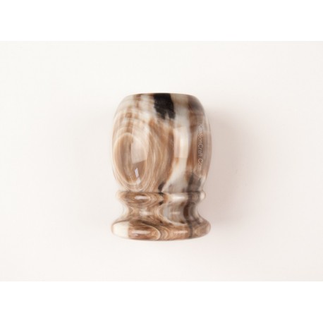 Shaving brush - Code 113 - White & brown color