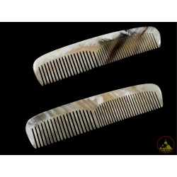 Real Horn Comb - Double Style Of Tooth - 13 x 3 cm - 5.11 x 1.18 Inch