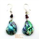 Органический зеленый Abalone - Серьги