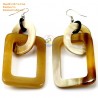 Organic Cow Horn - Earrings
