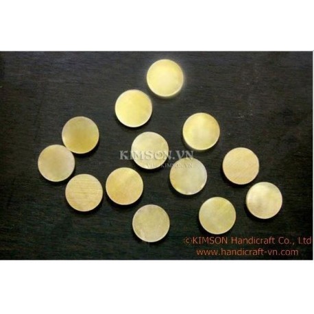 Inlay Material - Gold Mother Of Pearl Dots 3mm x 1mm 50pcs