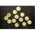 インレイ材料 - ゴールド マザーオブ パール ドット 3 × 1 mm 50 個入り