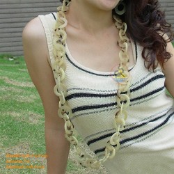 Природный круг рог ожерелье - Модель 0010