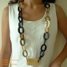Natural circle horn necklace - Model 0002