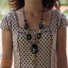 Natural circle horn necklace - Model 0017
