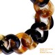 Natural circle horn necklace - Model 0017